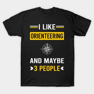 3 People Orienteering Orienteer Navigation T-Shirt